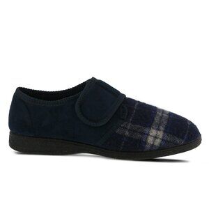 Spring Step Boris Men’s Slippers | Navy | Size 44 (US 10.5-11) | Indoor/Outdoor
